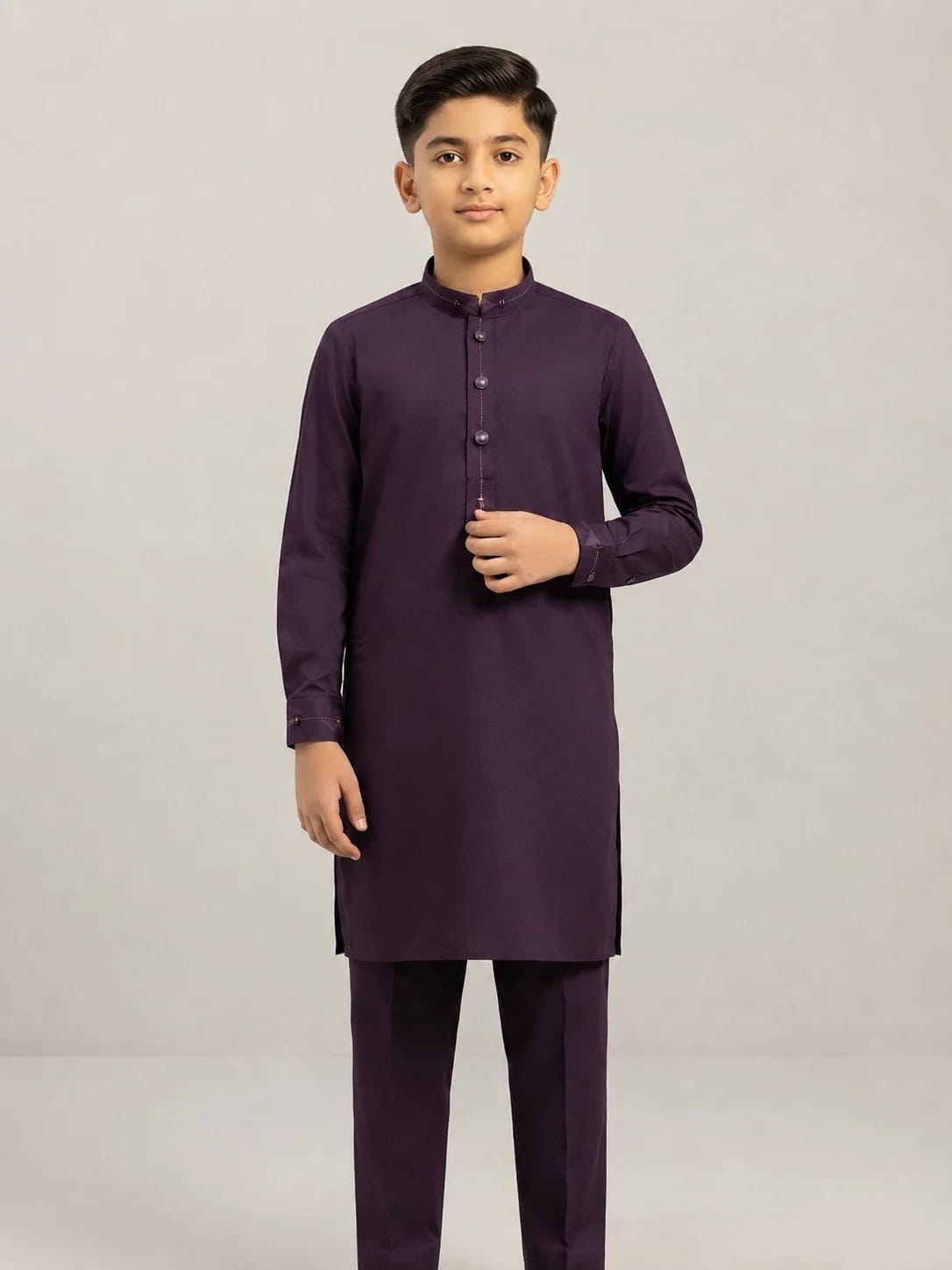 K-3 DARK-MEHROON KURTA PAJAMA