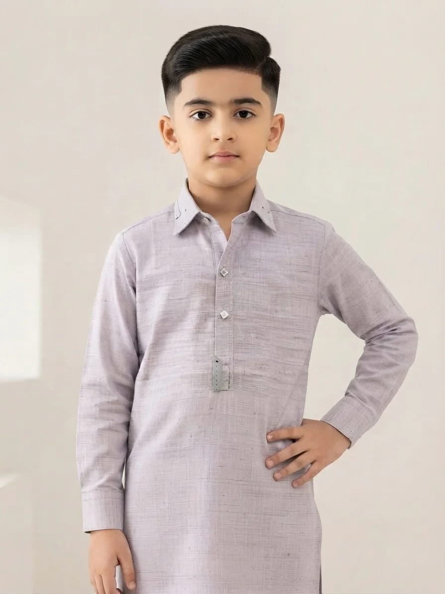 K-4 ASH-GREEN KAMEEZ SHALWAR