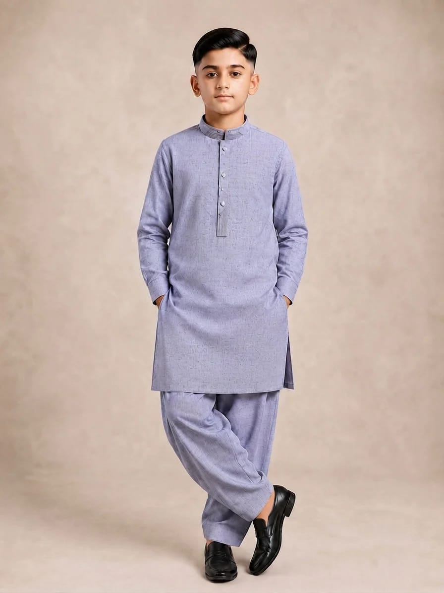 K-5 SMOKEY-GRAR KURTA SHALWAR