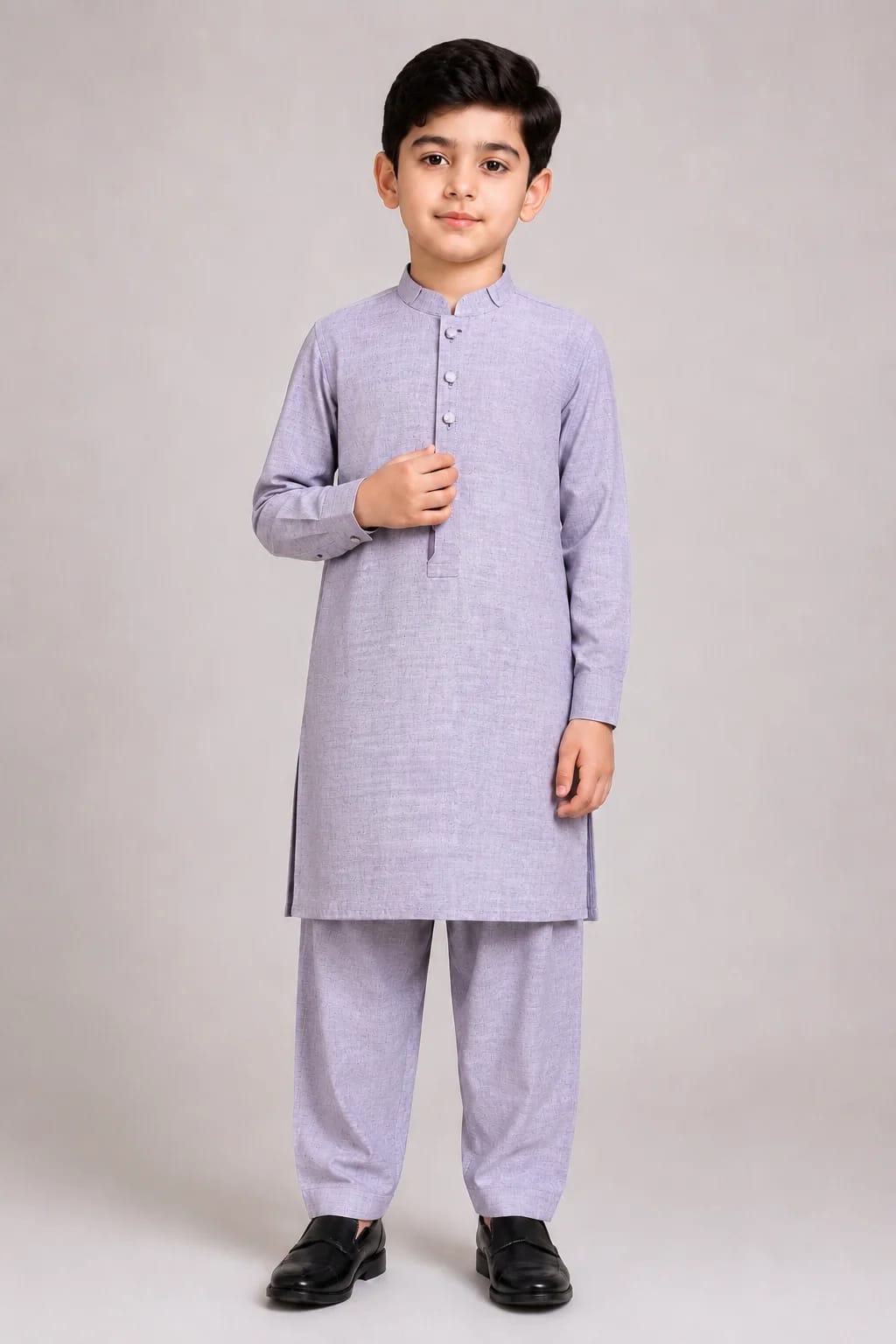 K-6 LILAC KURTA SHALWAR