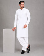 ANDAZ PURE WHITE KURTA SHALWAR