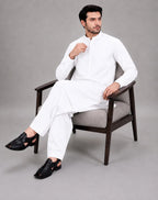 ANDAZ PURE WHITE KURTA SHALWAR