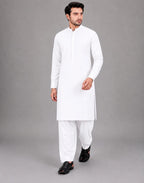 ANDAZ PURE WHITE KURTA SHALWAR