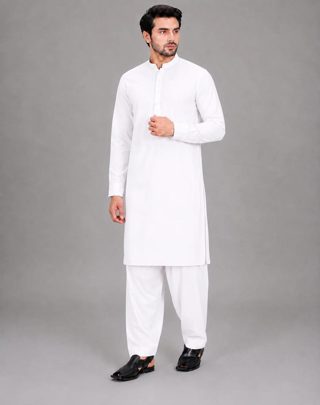 ANDAZ PURE WHITE KURTA SHALWAR