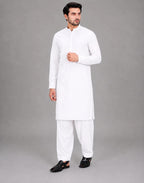 ANDAZ PURE WHITE KURTA SHALWAR