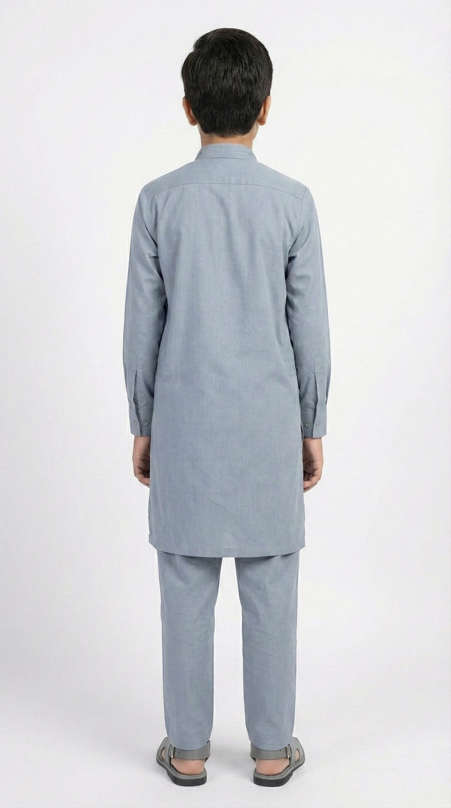 M-1 Kameez Pajama Ash Blue