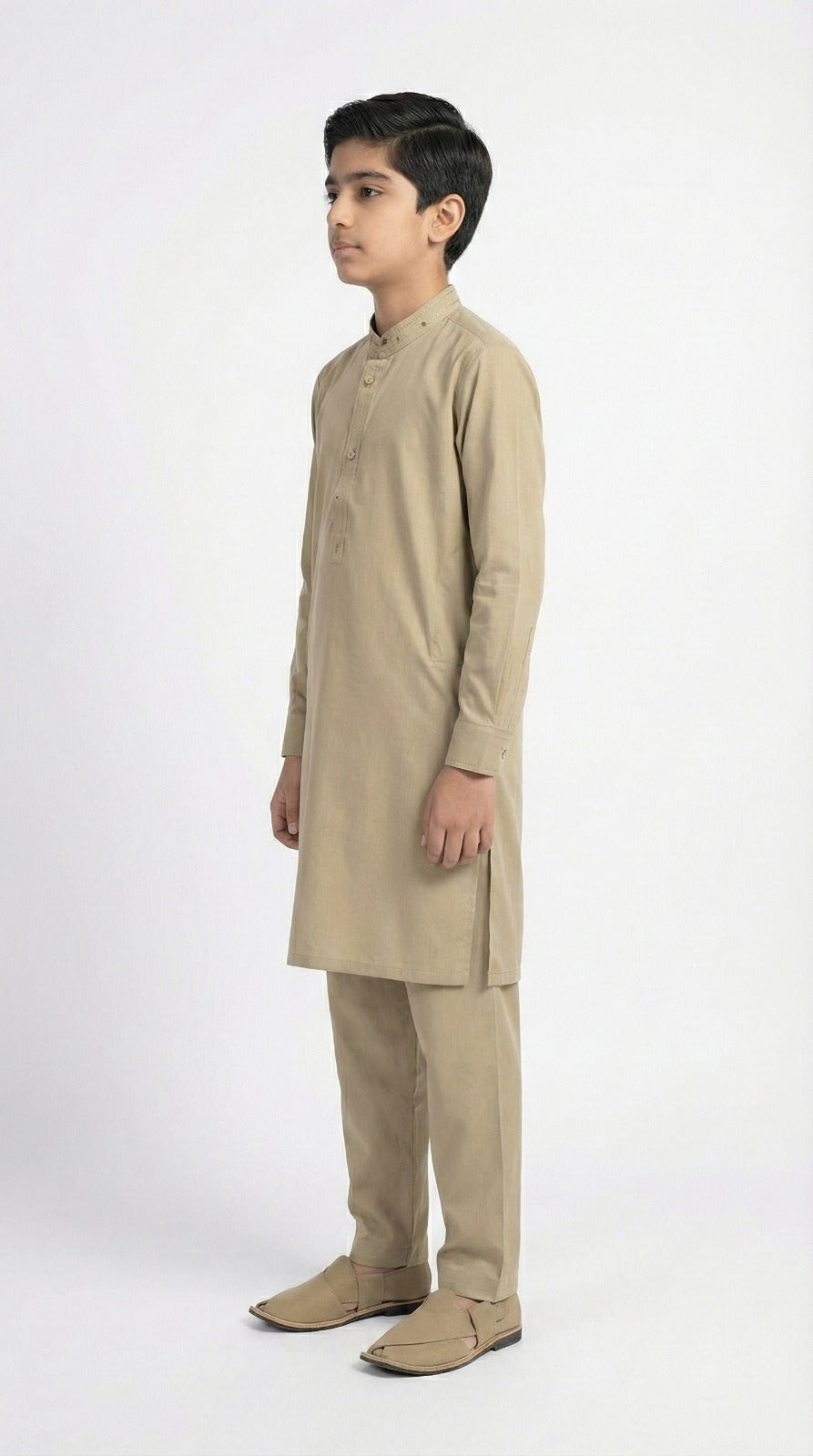 M-2 Kameez Shalwar Light Brown