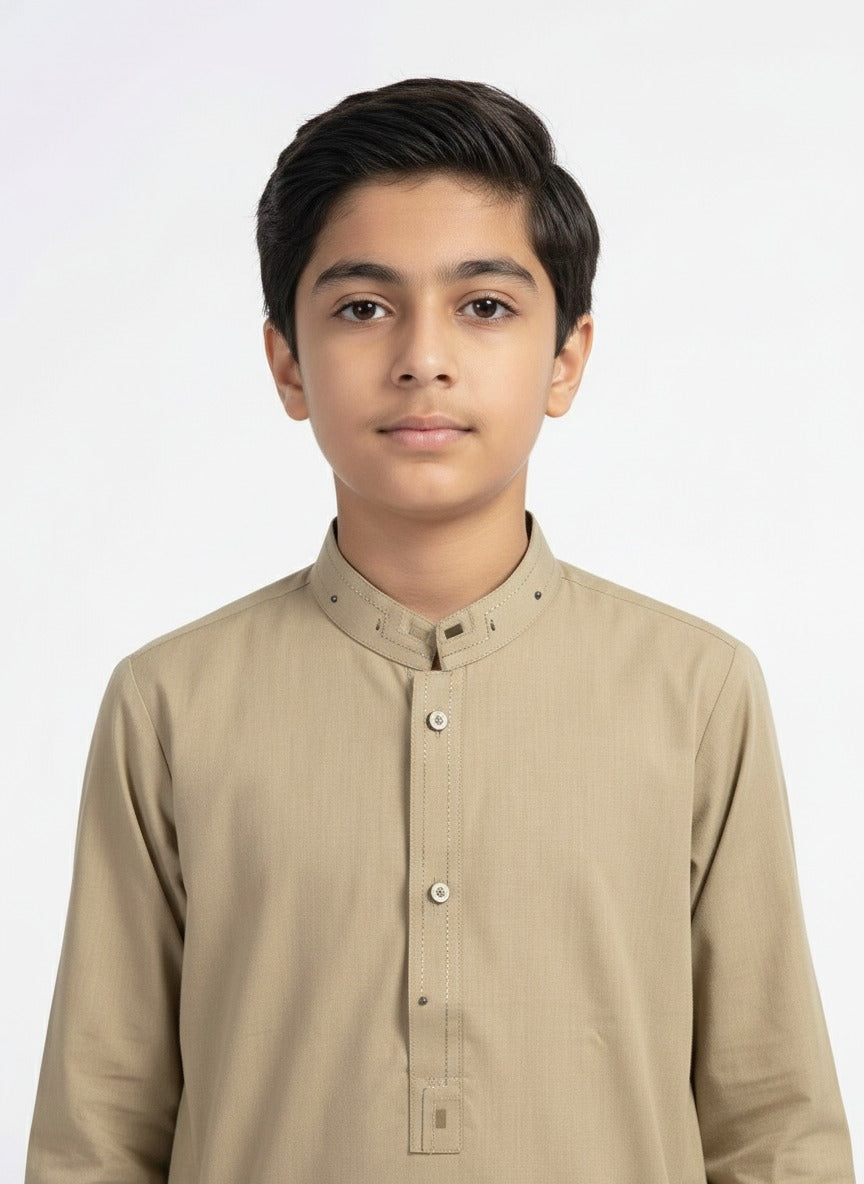 M-2 Kameez Shalwar Ash Gray