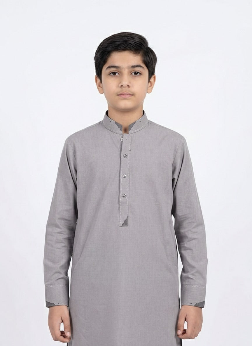 M-2 Kameez Pajama Ash Gray