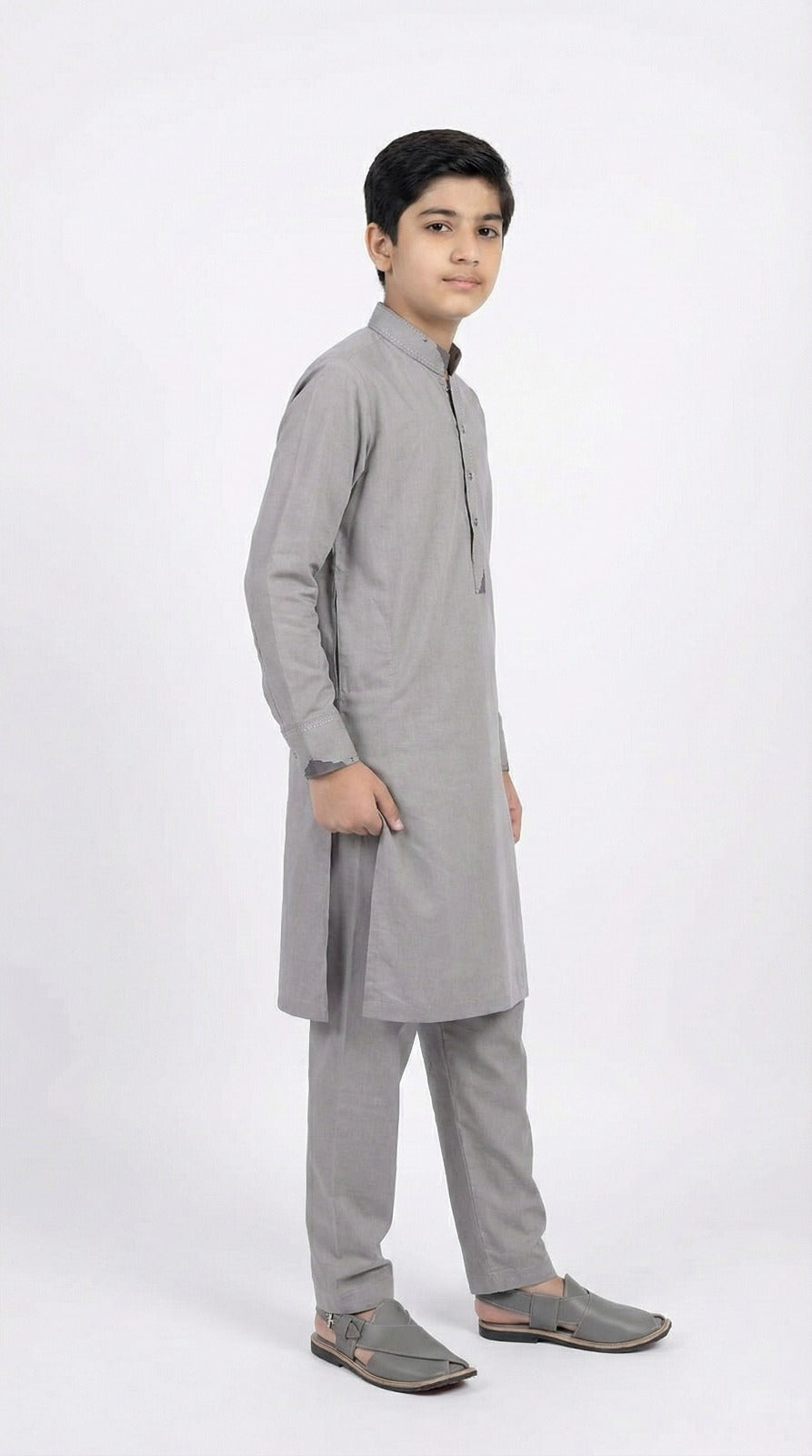 M-2 Kameez Pajama Ash Gray