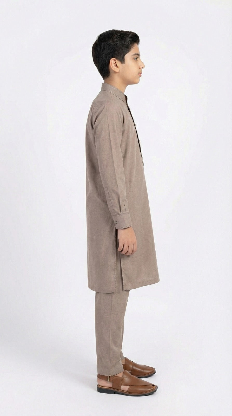 M-2 Kameez Pajama Light Brown