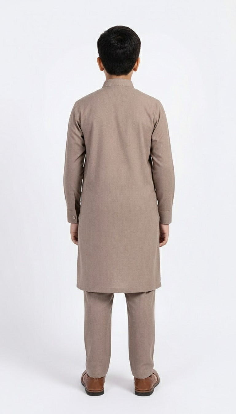 M-2 Kameez Pajama Light Brown