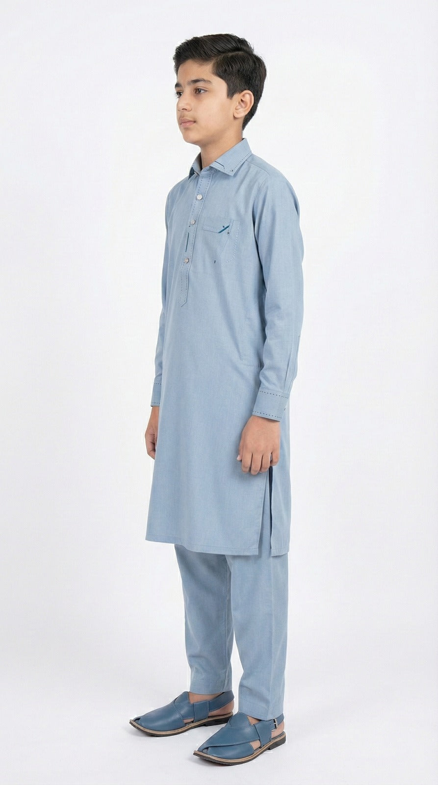 M-3 Kameez Shalwar Light Feroze