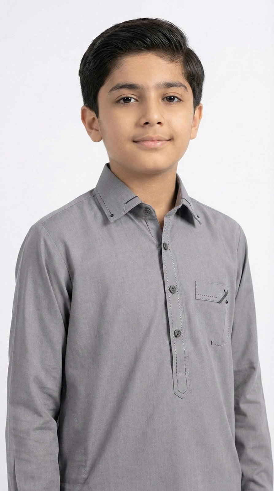 M-3 Kameez Shalwar Gray