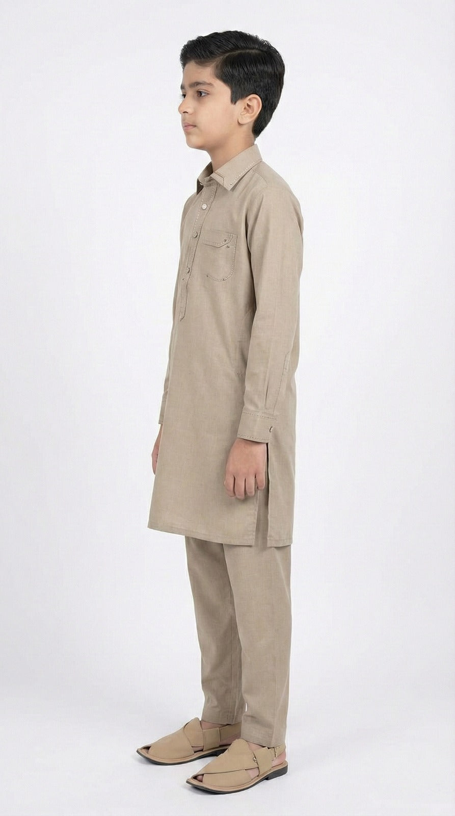 M-3 Kameez Shalwar Khaki