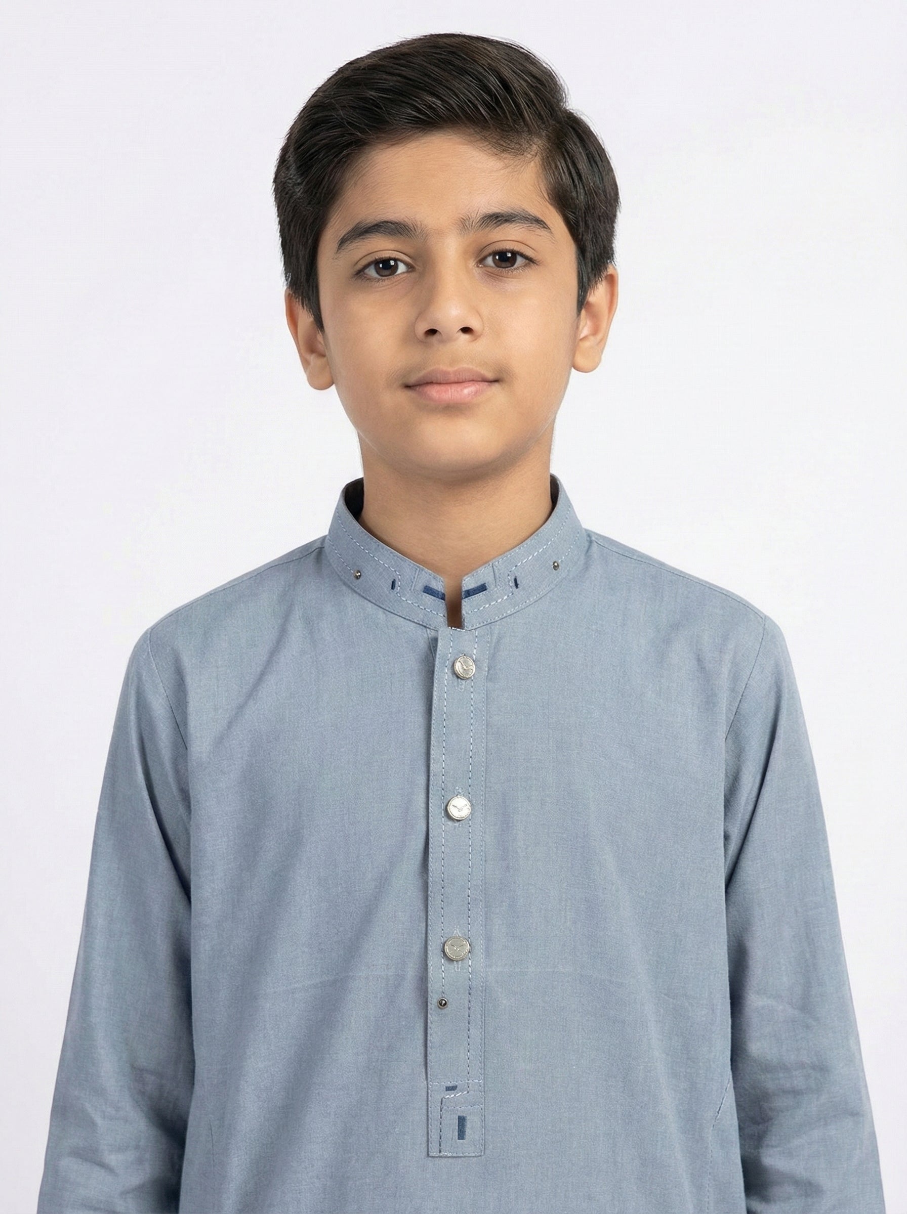 M-1 Kameez Shalwar Ash Blue