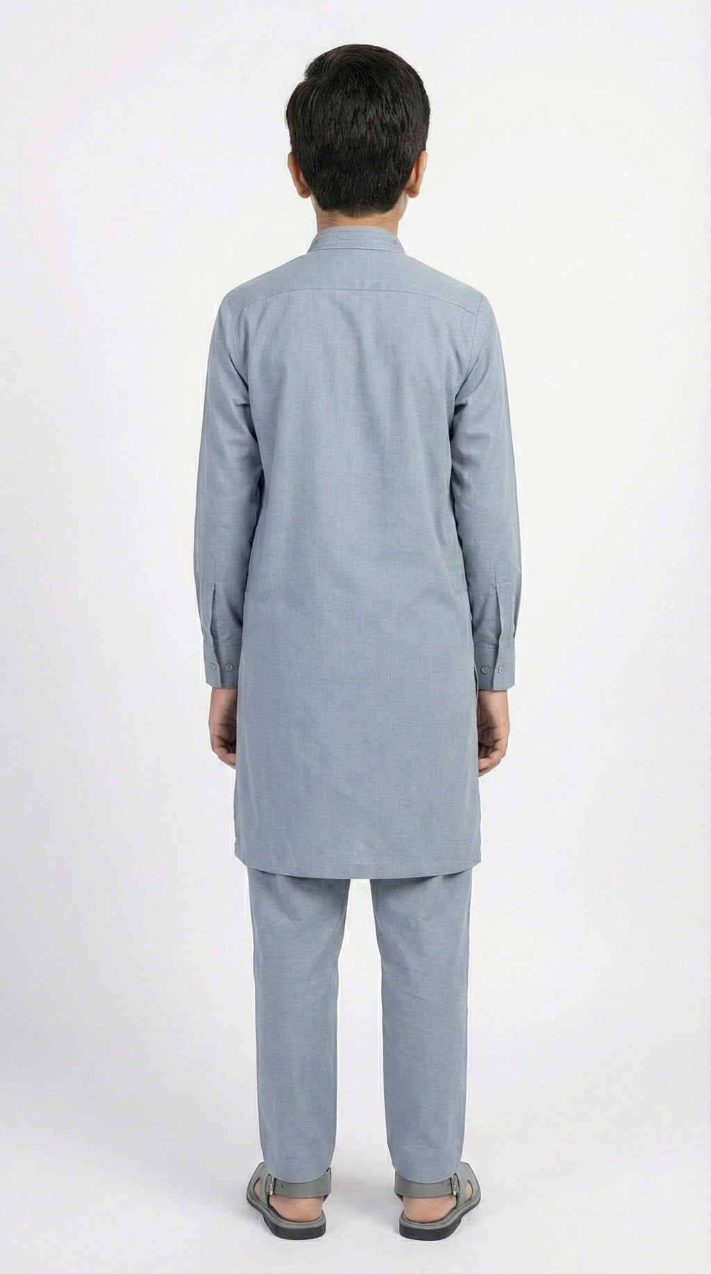 M-1 Kameez Shalwar Ash Blue