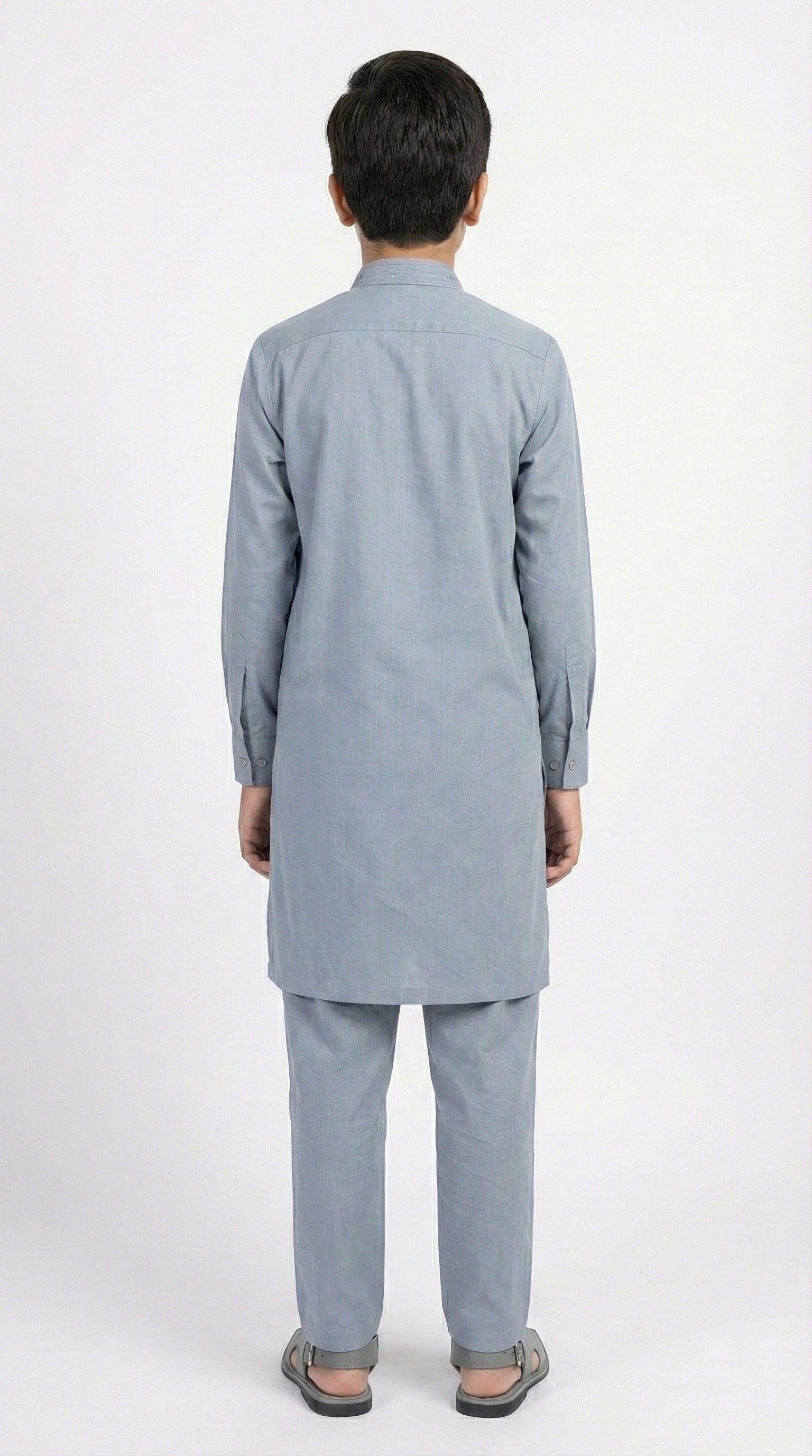 M-1 Kameez Shalwar Ash Blue