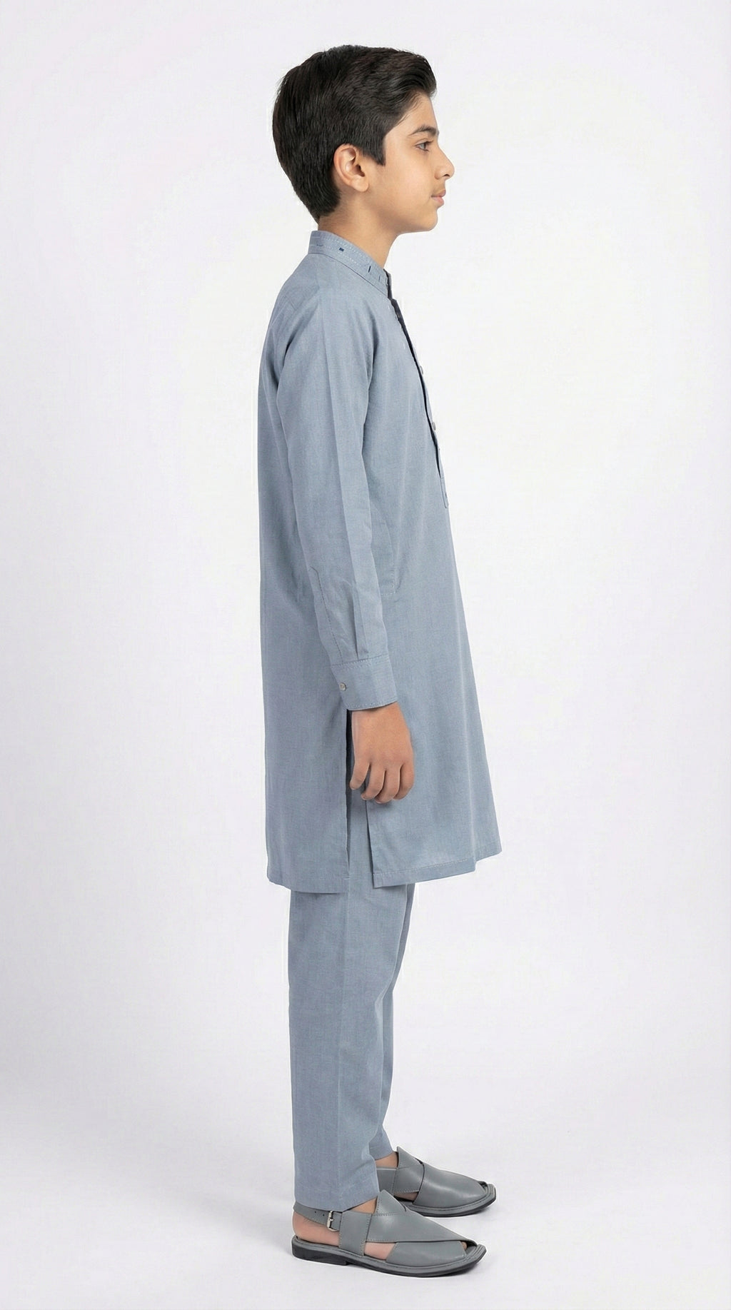 M-1 Kameez Shalwar Ash Blue