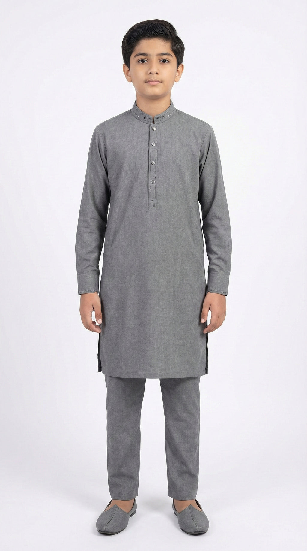 M-1 Kameez Shalwar Charcoal