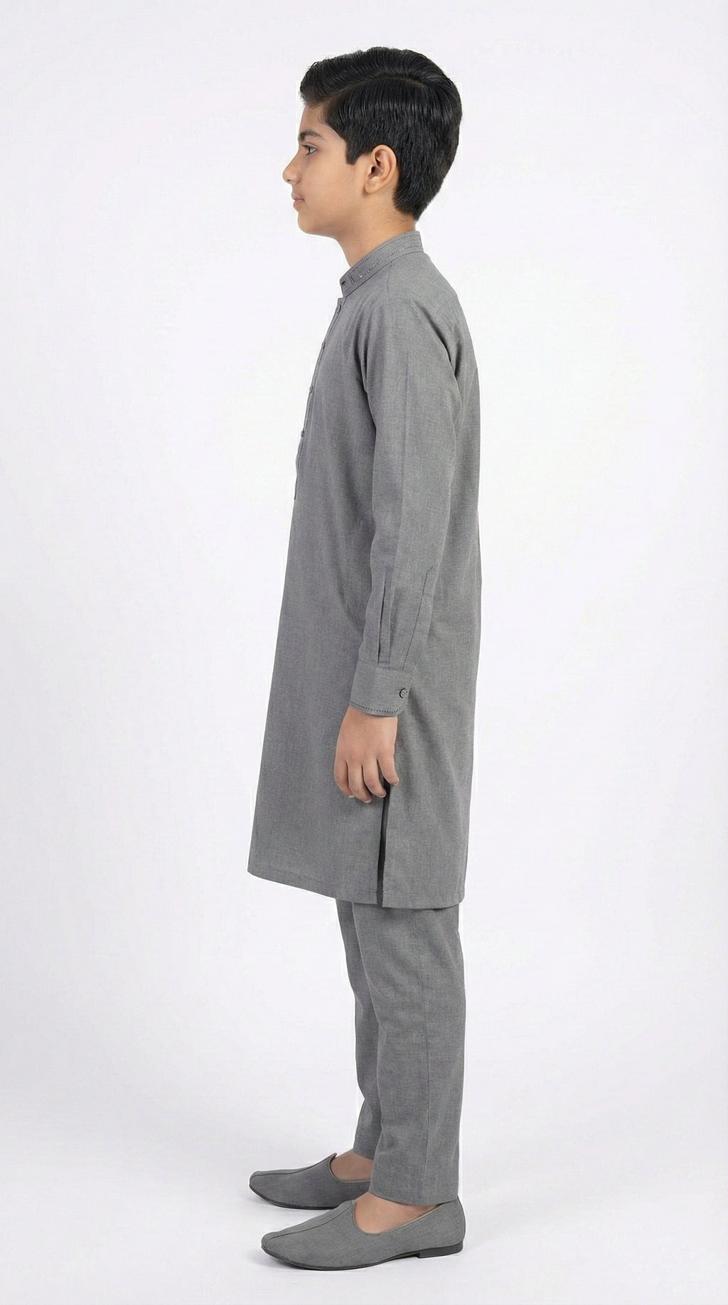 M-1 Kameez Shalwar Charcoal