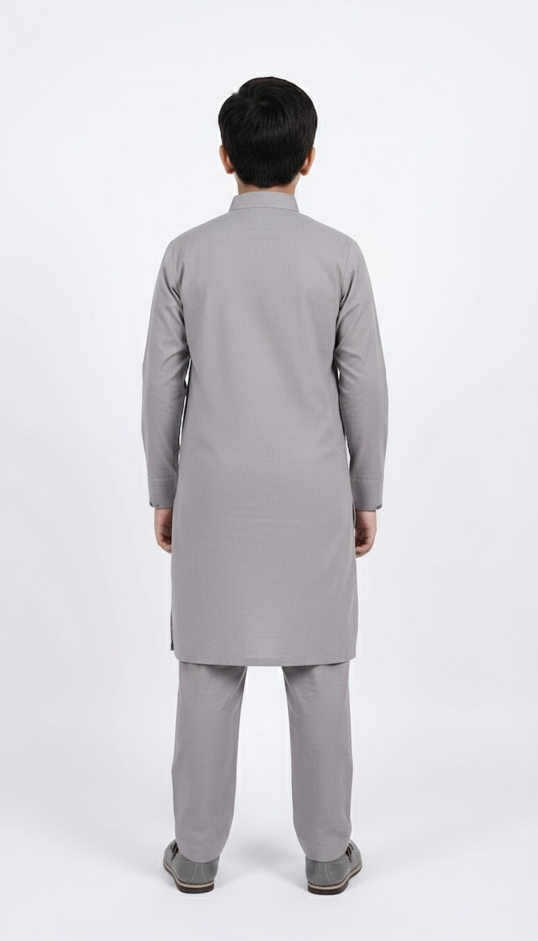 M-2 Kameez Shalwar Ash Gray