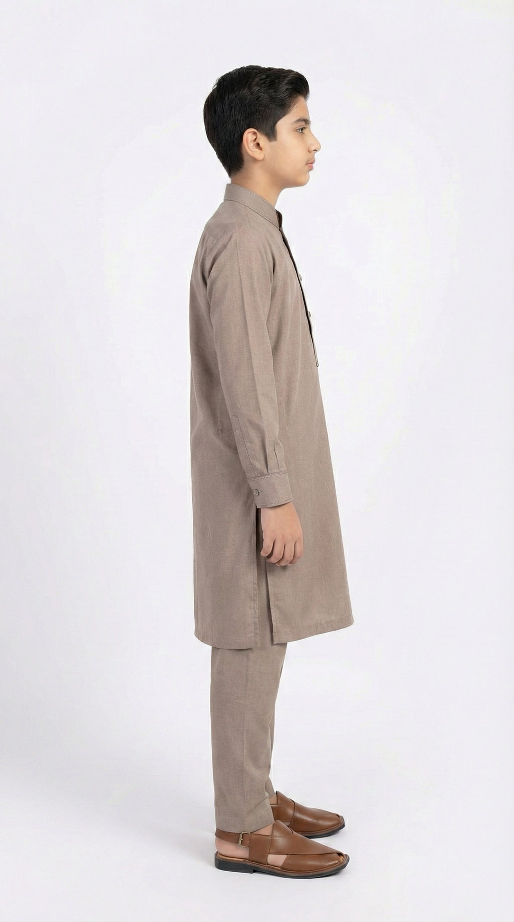 M-2 Kameez Shalwar Light Brown