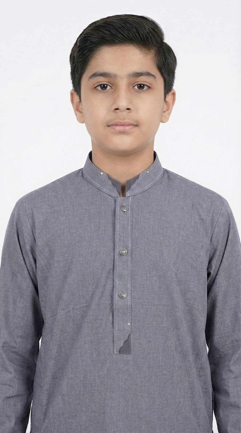 M-2 Kameez Shalwar Ash Blue
