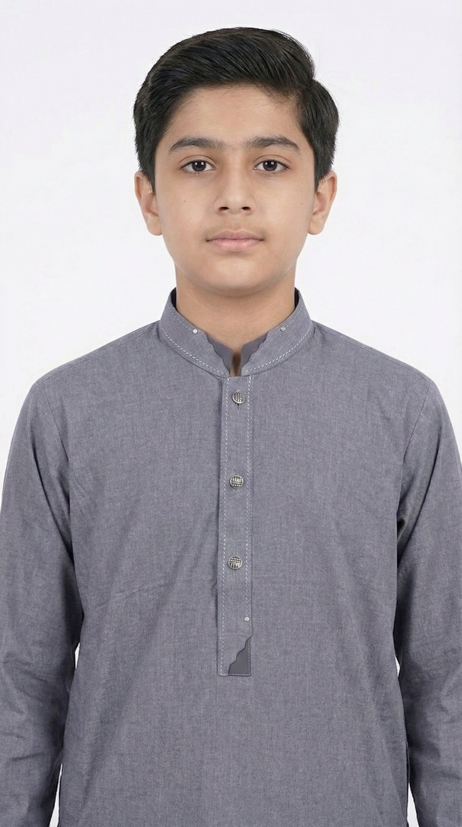 M-2 Kameez Shalwar Ash Blue