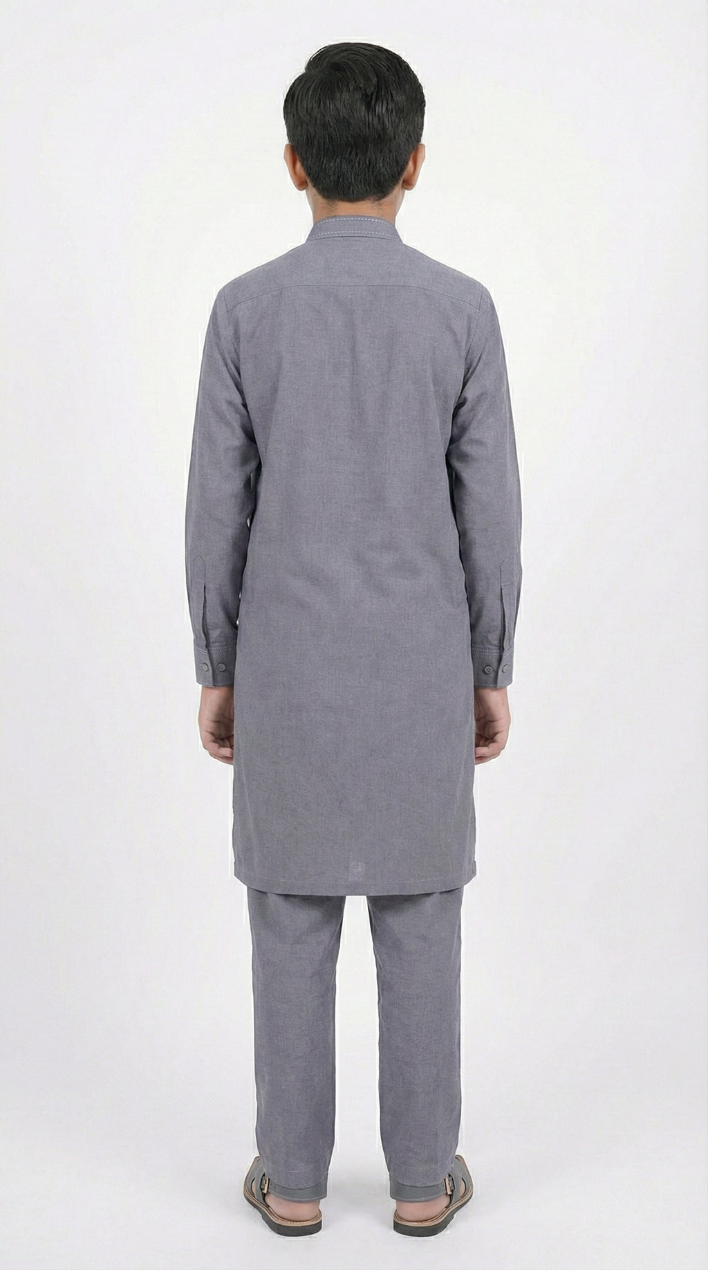 M-2 Kameez Shalwar Ash Blue