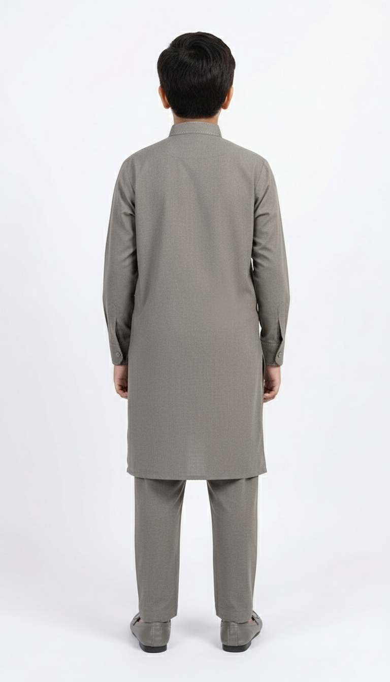 M-2 Kameez Shalwar Greenish Gray