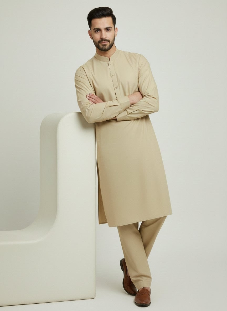 Minister 003 Khaki Kurta Pajama