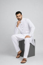 Minister 003 White Kurta Pajama