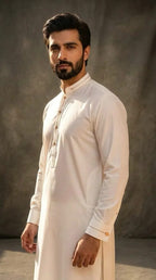 OFF-WHITE KURTA SHALWAR/PAJAMA