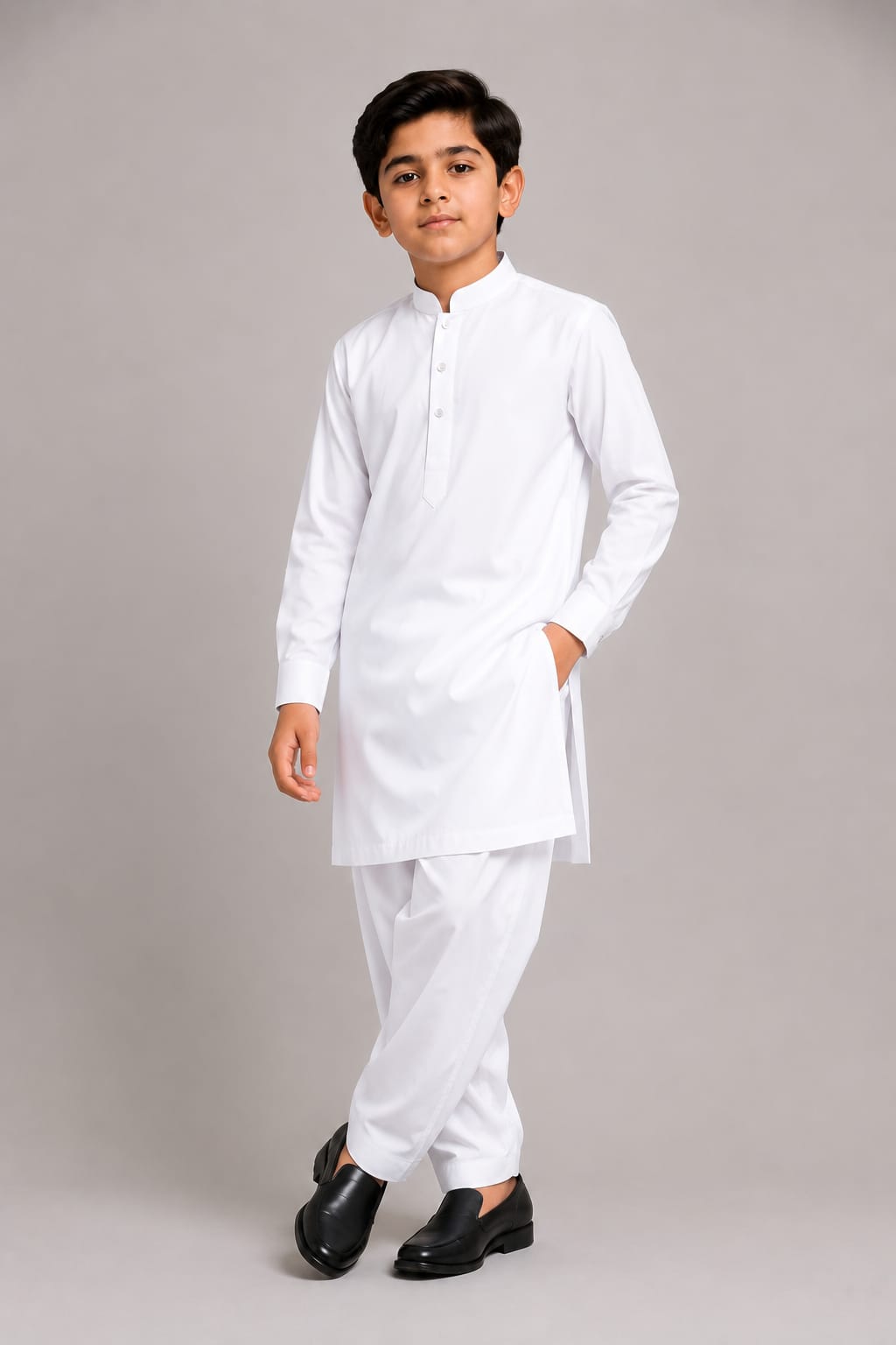 PS PURE WHITE KURTA SHALWAR