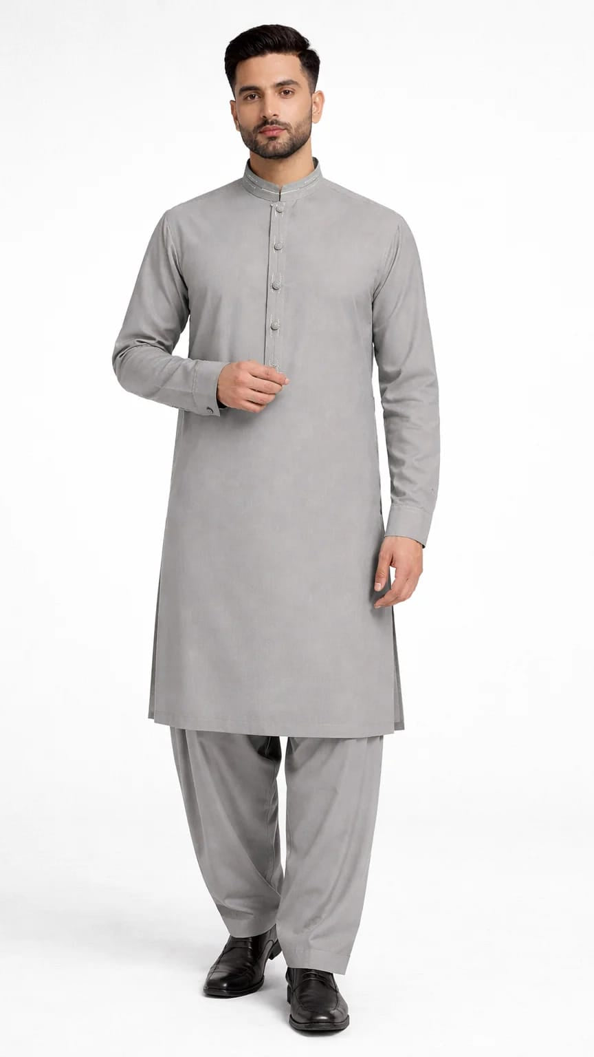 R-32 GRAY KURTA SHALWAR