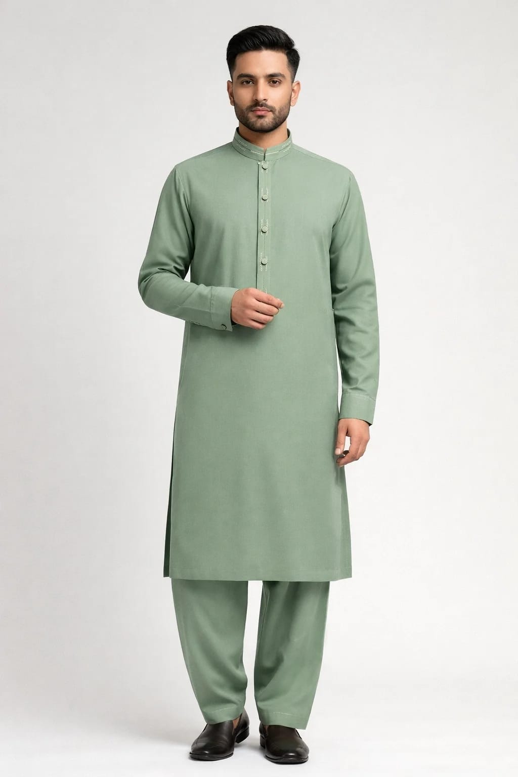 R-32 Green Kurta Shalwar
