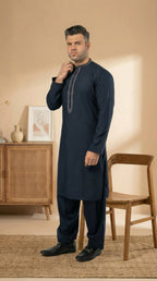 CLk-18 NAVY-BLUE KURTA SHLAWAR