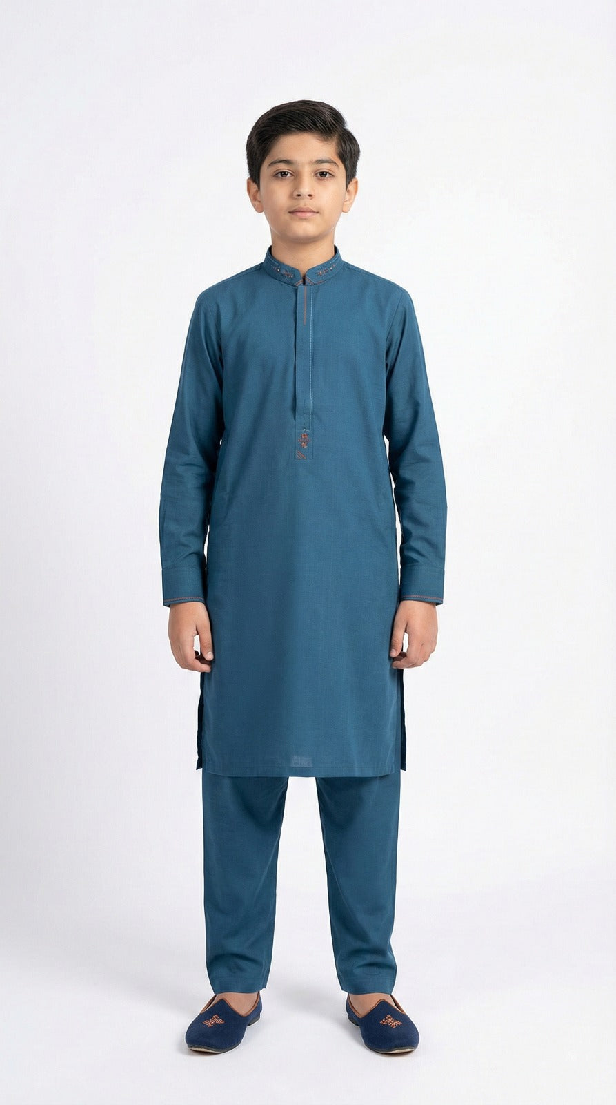S-1 Kameez Pajama Sea Green