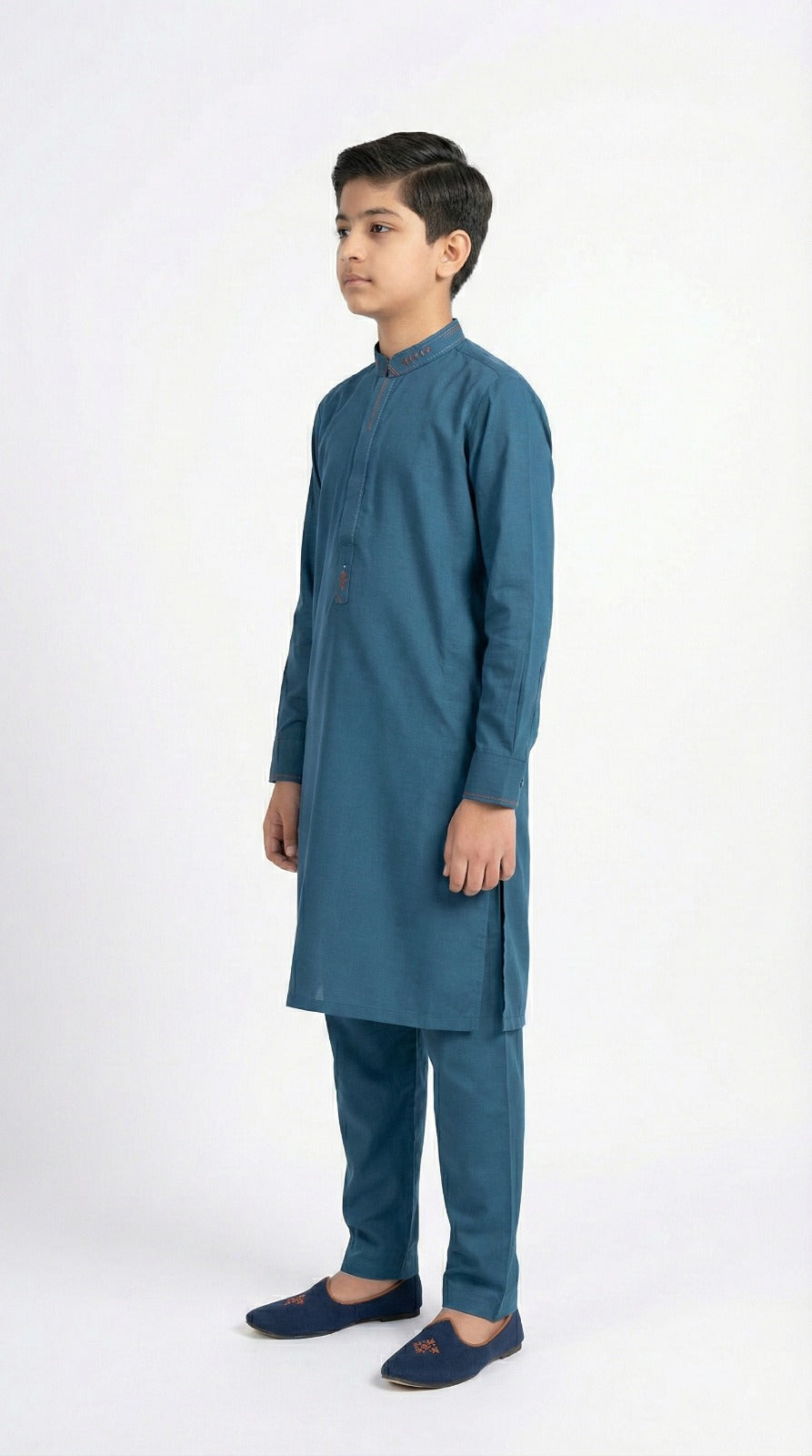 S-1 Kameez Pajama Sea Green