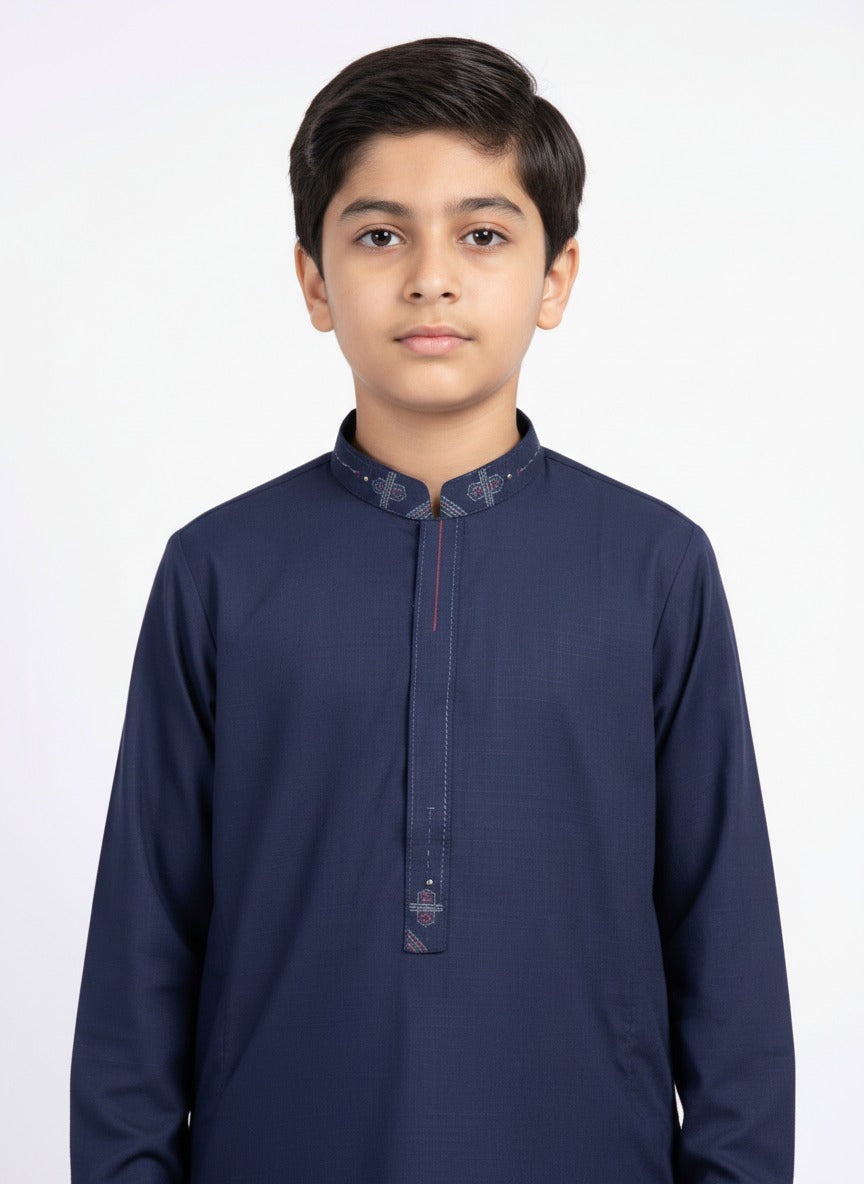S-1 Kameez Pajama Navy Blue