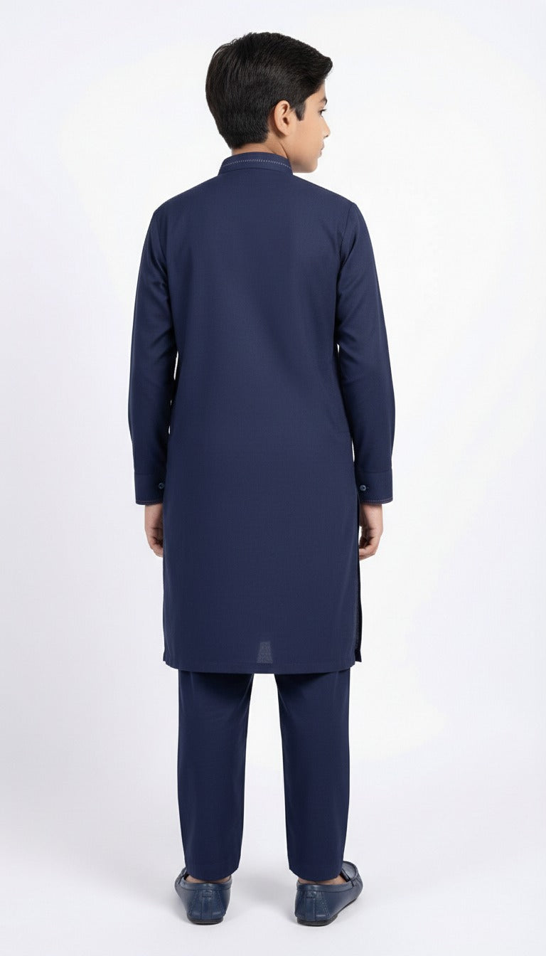 S-1 Kameez Pajama Navy Blue