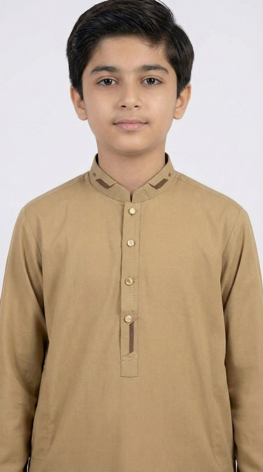 S-2 Kameez Pajama Camel