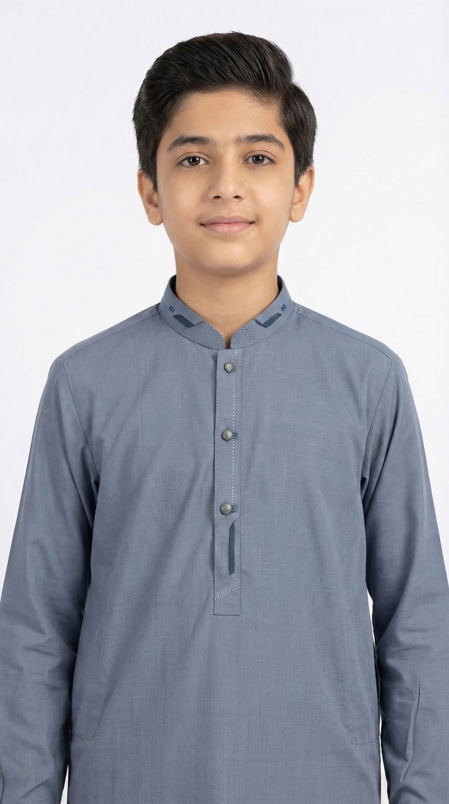 S-2 Kameez Pajama Blueish Gray