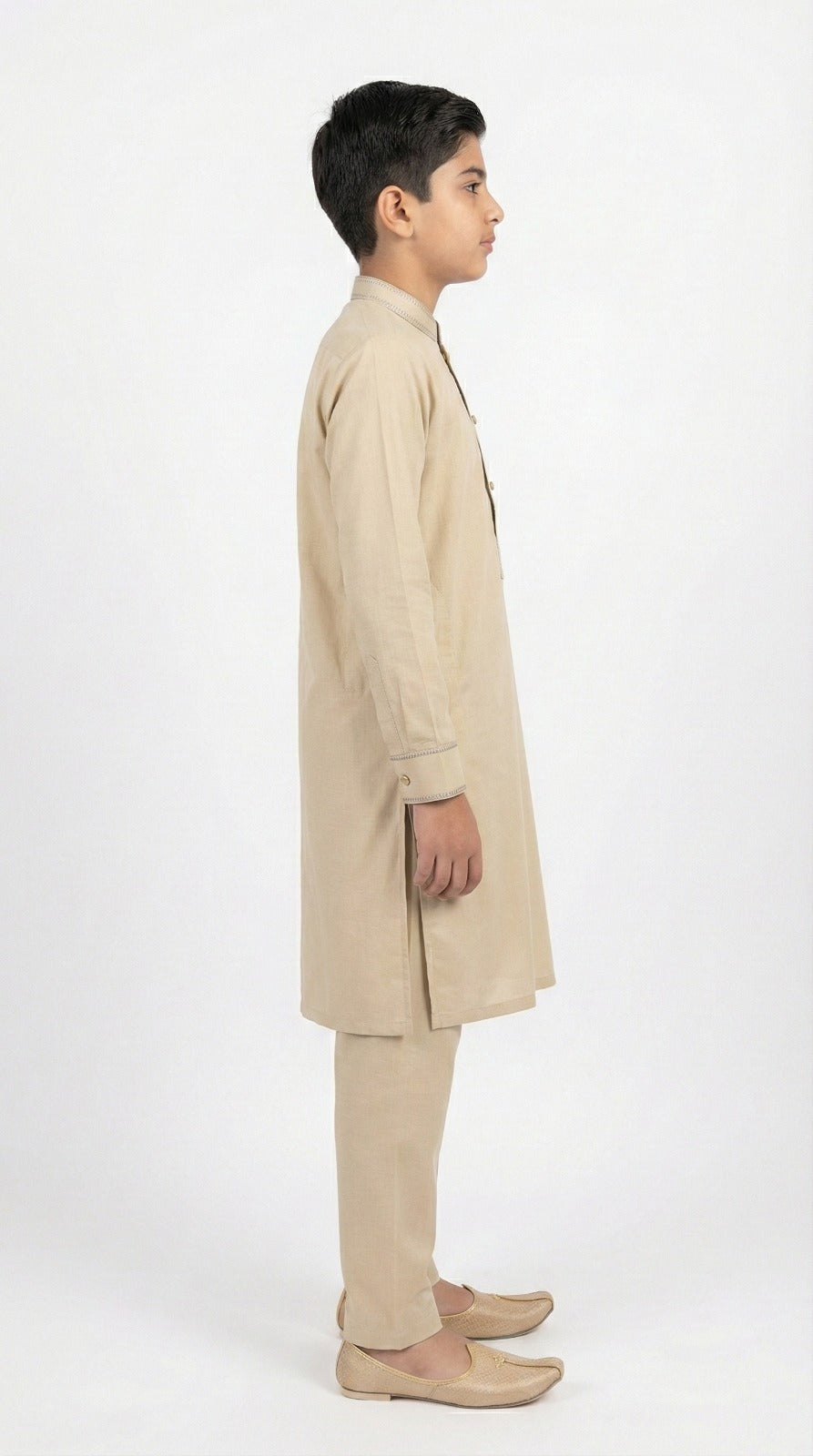 S-3 Kameez Pajama Camel