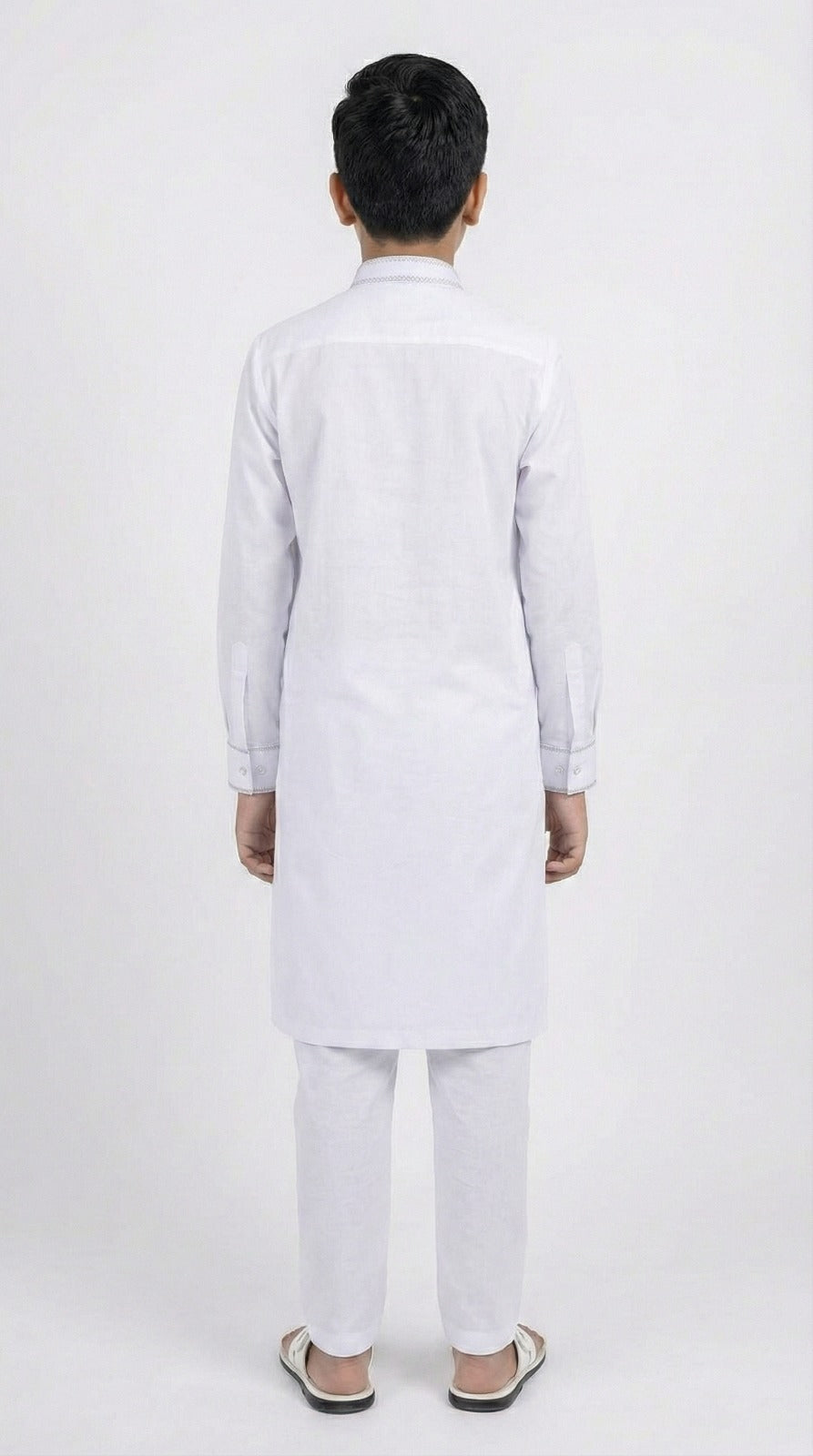 S-3 Kameez Pajama White