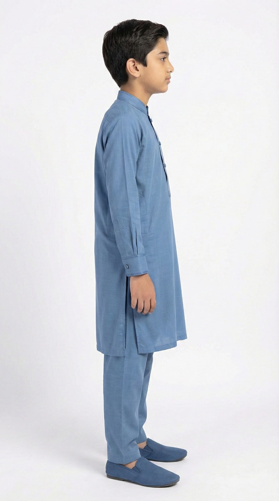 S-3 Kameez Pajama Blueish Gray