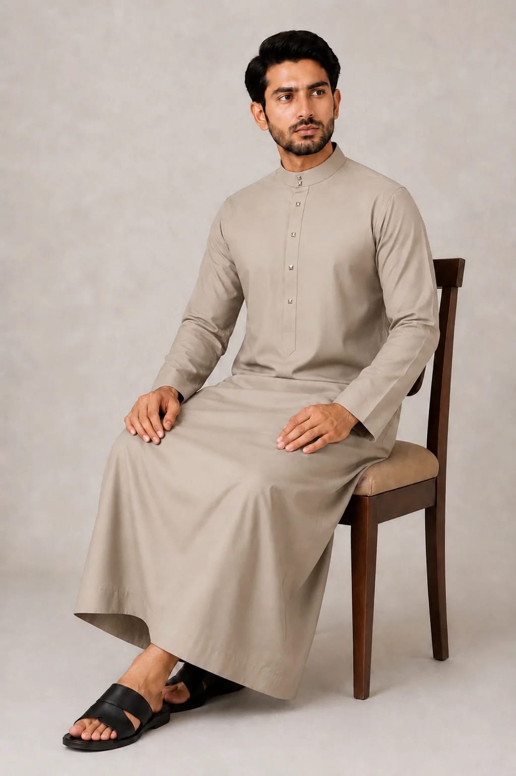 MEN'S CAMEL-BEIGE JUBBA
