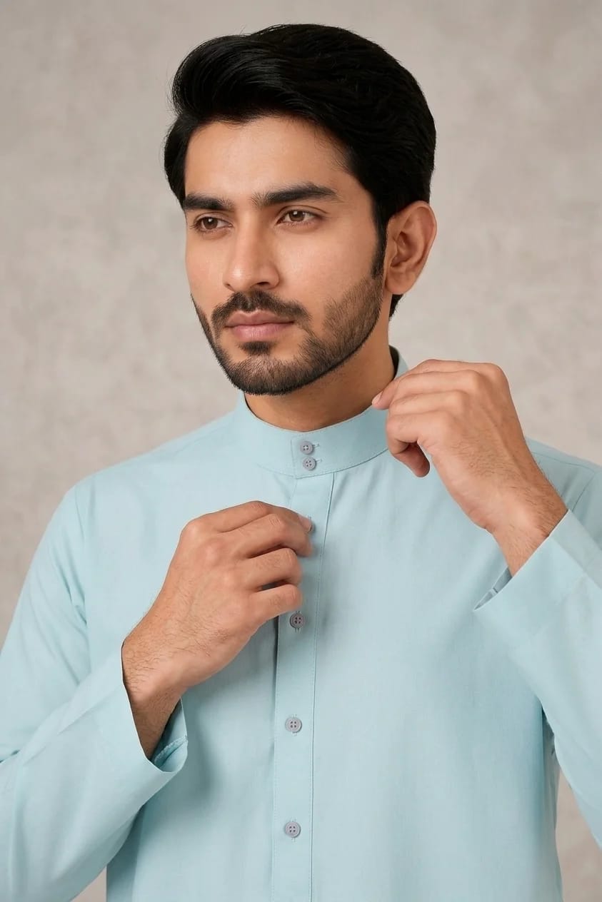 MEN'S LIGHT-GREEN JUBBA