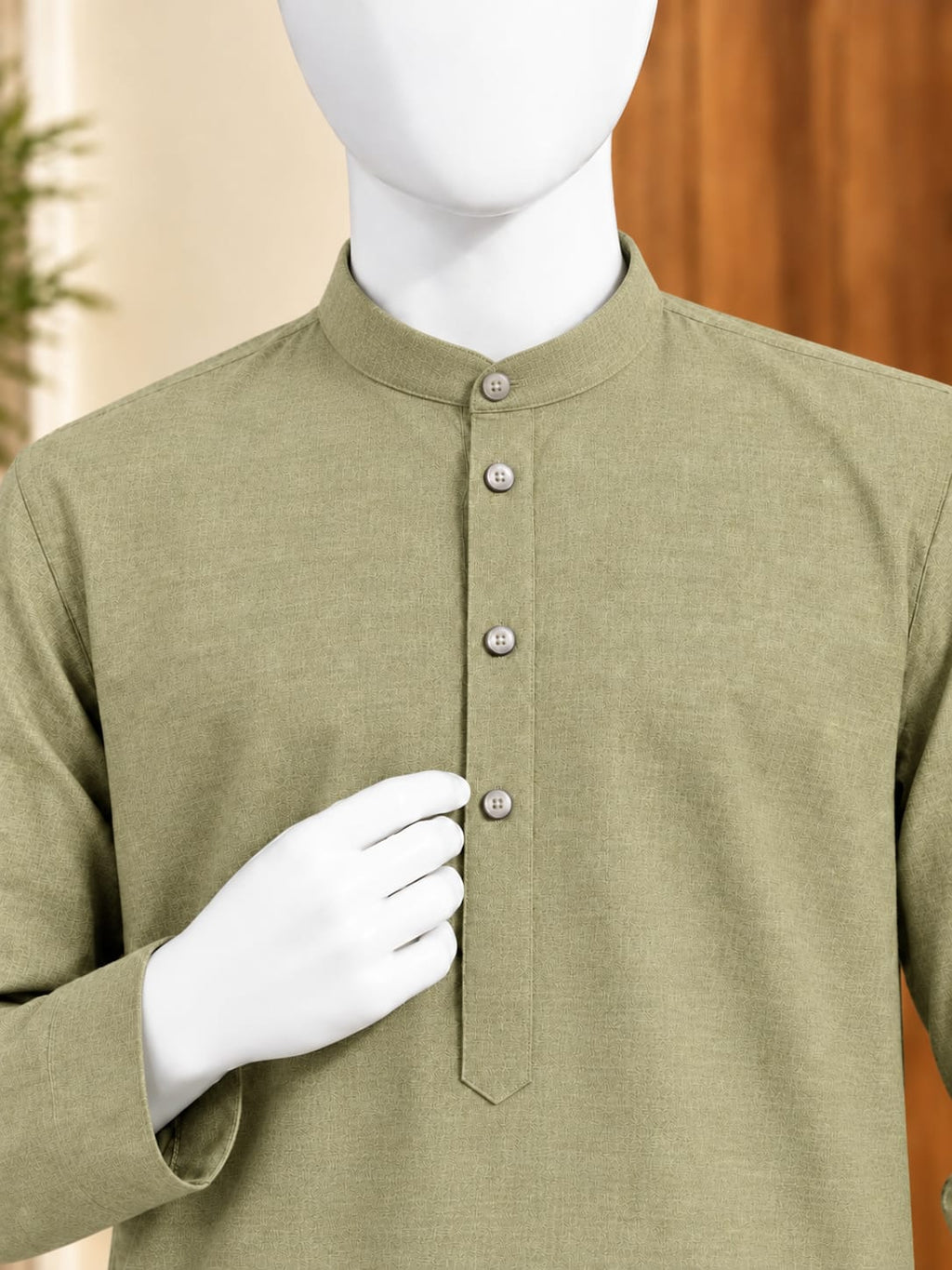 TR-1 SAGE-OLIVE KURTA SHALWAR